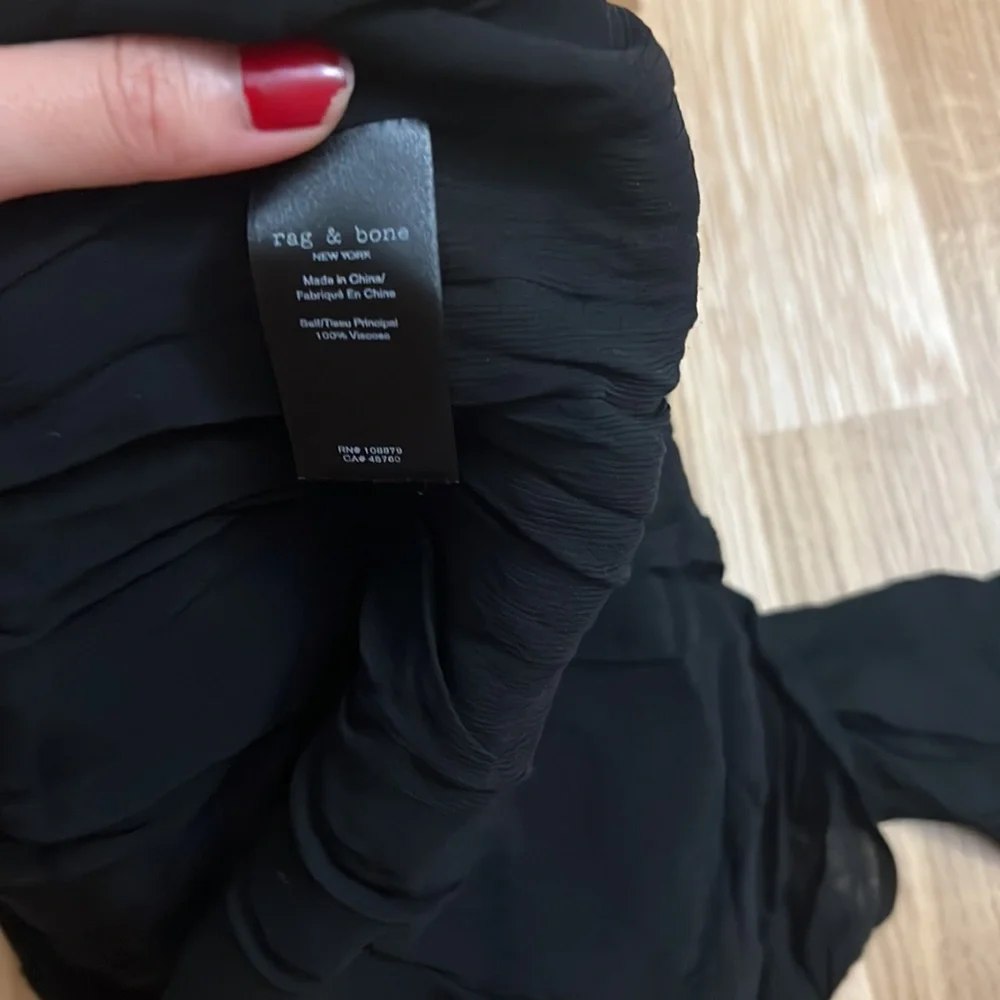 NWT Rag & Bone black shelly shirt - Picture 4 of 6